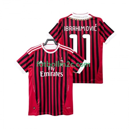 Fußballtrikots AC Mailand Zlatan IBRAHIMOVIC 11 2011 2012 Retro Heim Trikotsatz Fußballtrikots AC Mailand Zlatan IBRAHIMOVIC 11 2011 2012 Retro Heim Trikotsatz